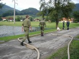 Vorschaubild zu - Hochwassereinsatz in Schrambach, Bezirk Lilienfeld am 9.8.2006