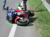 Vorschaubild zu - Motorrad kollidierte auf der B27 mit PKW, 30.04.2012