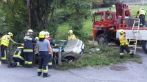 Vorschaubild: PKW in Bach gefahren Oberküb 30.08.2017